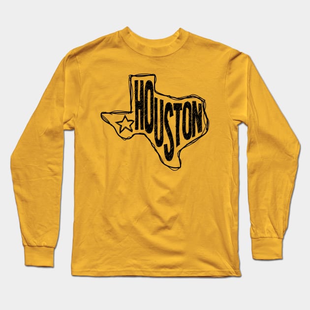 Houston, Texas Long Sleeve T-Shirt by thefunkysoul